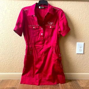 Red Coogi dress